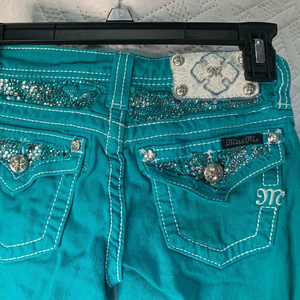 Miss Me Peacock Teal Jeans